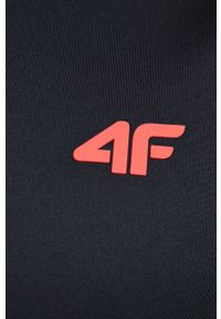 4f - 4F bluza treningowa kolor czerwony wzorzysta. Kolor: czerwony. Materiał: materiał. Długość rękawa: raglanowy rękaw #4