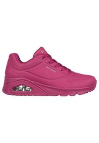 skechers - Buty do chodzenia damskie Skechers Uno Stand On Air. Kolor: różowy. Materiał: materiał, syntetyk. Szerokość cholewki: normalna. Sport: turystyka piesza