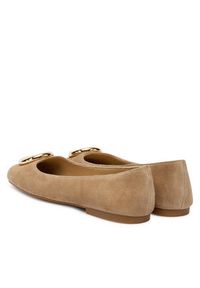 MICHAEL Michael Kors Baleriny Milan 40F5MLFP1S Brązowy. Kolor: brązowy. Materiał: skóra #3