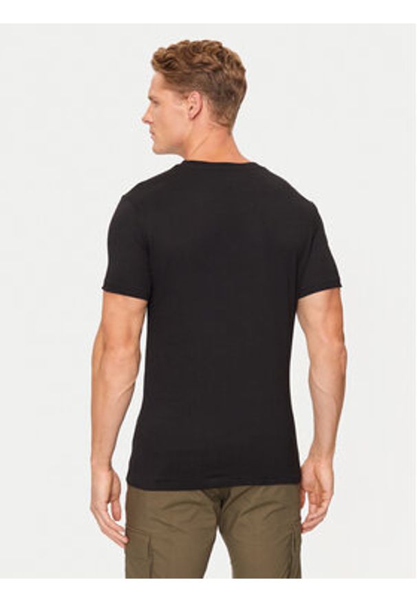 Calvin Klein Jeans T-Shirt Two Tone Institutional J30J325676 Czarny Regular Fit. Kolor: czarny. Materiał: bawełna