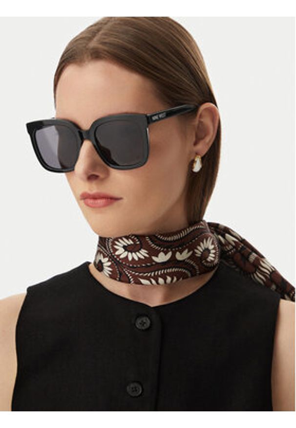Nine West Okulary przeciwsłoneczne CEO-NW6622S Czarny. Kolor: czarny