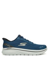 skechers - Skechers Sneakersy Go Walk Arch Fit N-Joy 217075 NVY Granatowy. Kolor: niebieski. Materiał: materiał #1