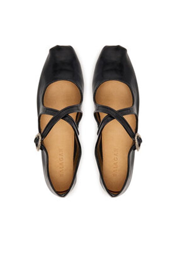 BALAGAN - Balagan Baleriny Doris Czarny. Kolor: czarny. Materiał: skóra