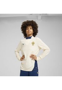 Puma - Młodzieżowa bluza treningowa z zamkiem 1/4 Portugalia PUMA. Kolor: niebieski, wielokolorowy, beżowy. Sport: piłka nożna #2