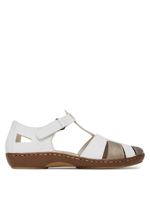 Sandały Rieker. Kolor: biały