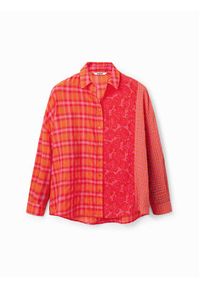 Desigual Koszula Ely 23SWCW02 Pomarańczowy Relaxed Fit. Kolor: pomarańczowy. Materiał: bawełna #5