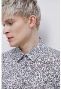 medicine - Medicine koszula męska kolor szary regular z kołnierzykiem klasycznym. Typ kołnierza: kołnierzyk klasyczny. Kolor: szary. Materiał: tkanina. Długość rękawa: długi rękaw. Długość: długie. Styl: klasyczny #4