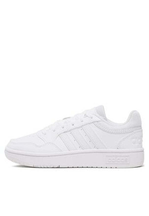 Adidas - adidas Sneakersy Hoops 3.0 GW3036 Biały. Kolor: biały. Materiał: skóra