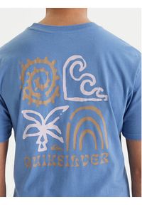 Quiksilver T-Shirt EQYZT08307 Niebieski Regular Fit. Kolor: niebieski. Materiał: bawełna #4