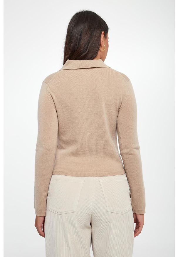 Sweter damski dziewicza wełna z kaszmirem Moxa MM. Materiał: wełna, kaszmir