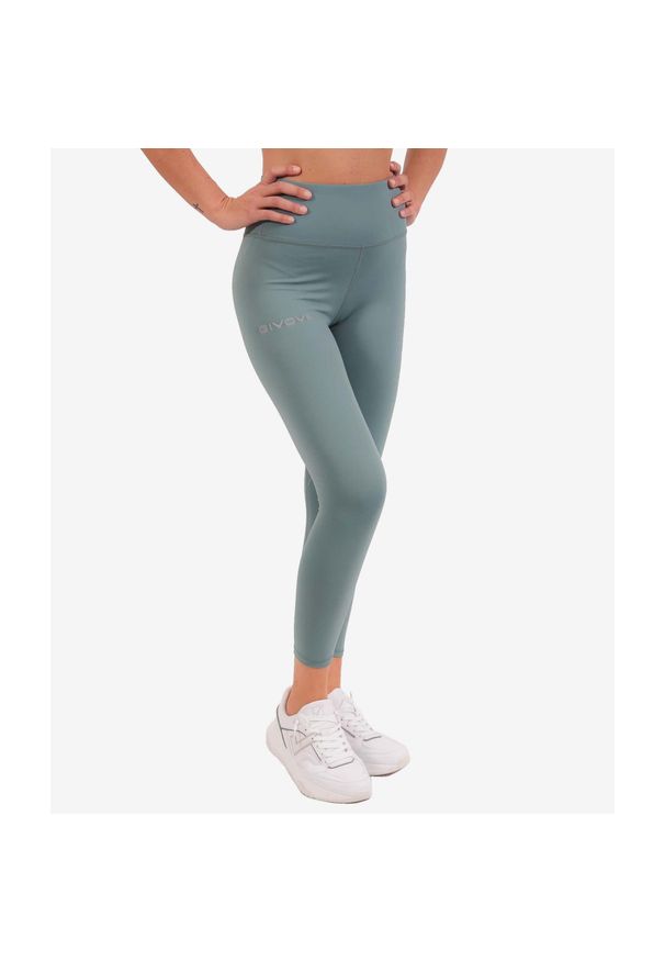 Damskie legginsy Givova Basic. Kolor: zielony. Sport: fitness