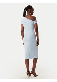Rinascimento Sukienka koktajlowa CFC0127793003 Błękitny Slim Fit. Kolor: niebieski. Materiał: syntetyk. Styl: wizytowy #2