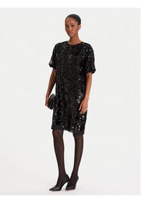 DKNY Sukienka koktajlowa DD54AN74 Czarny Regular Fit. Kolor: czarny. Materiał: syntetyk. Styl: wizytowy #3
