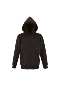 SOL'S - Bluza Dziecięca Stone Z Pełnym Zamkiem Błyskawicznym. Kolor: czarny