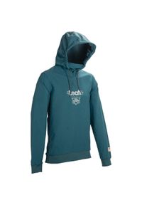Bluza rowerowa (z kapturem) LEATT Hoodie MTB Gravity 3.0. Typ kołnierza: kaptur. Kolor: zielony, niebieski, wielokolorowy