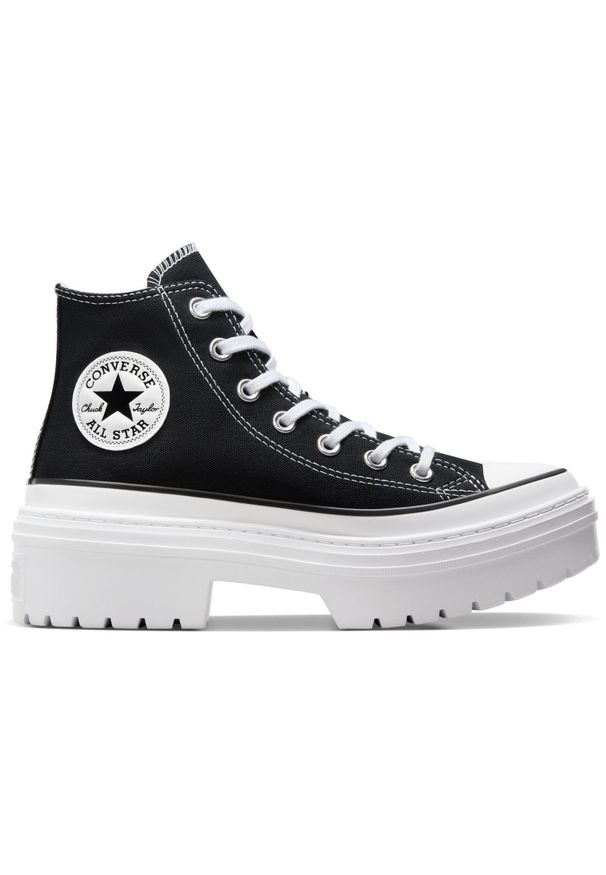 Buty sportowe Converse Con Buty Chuck Taylor As Lugged Heel. Kolor: czarny. Materiał: materiał. Sport: skateboard