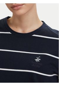 Beverly Hills Polo Club T-Shirt P-SS26W-TS0162 Granatowy Regular Fit. Typ kołnierza: polo. Kolor: niebieski. Materiał: bawełna #5