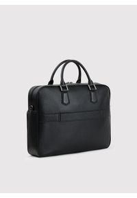 Pako Lorente - PAKO LORENTE - Czarna skórzana aktówka męska. Kolor: czarny. Materiał: skóra #4