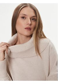 only - ONLY Sweter 15306541 Beżowy Relaxed Fit. Kolor: beżowy. Materiał: syntetyk