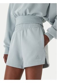 Adidas - adidas Szorty sportowe Soft Lux KA6996 Zielony Loose Fit. Kolor: zielony. Materiał: syntetyk #5