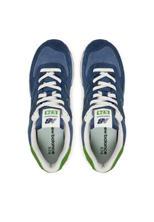 New Balance Sneakersy U574QBL M Niebieski. Kolor: niebieski. Materiał: zamsz, skóra. Model: New Balance 574