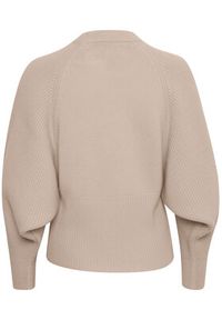 InWear Sweter Jaxy 30107519 Beżowy Feminine Fit. Kolor: beżowy. Materiał: bawełna
