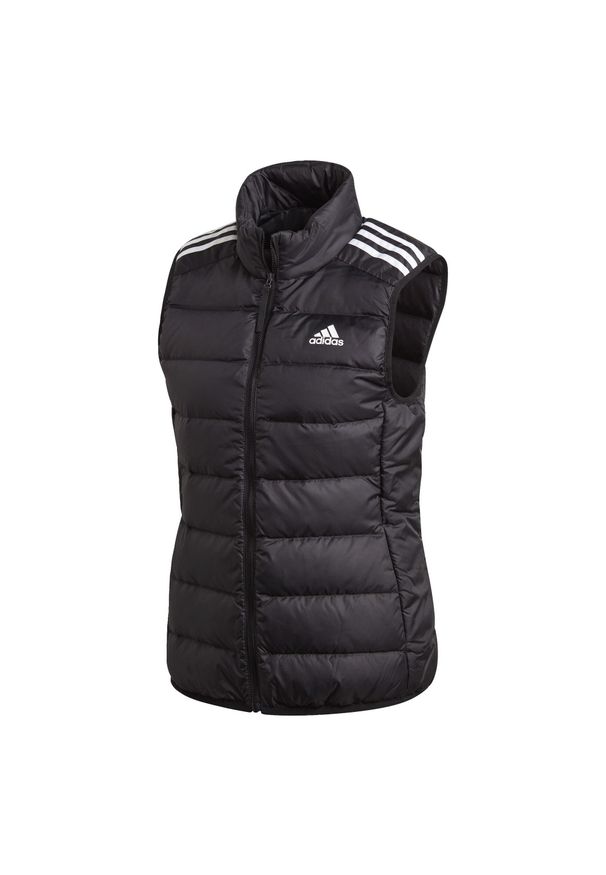 Adidas - Essentials Down Vest. Kolor: czarny. Długość rękawa: bez rękawów