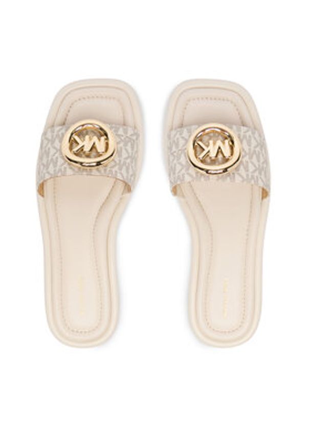 MICHAEL Michael Kors Klapki Milan 40F5MLFS1B Écru. Materiał: skóra