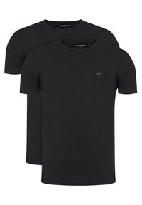Emporio Armani Underwear Komplet 2 t-shirtów EM000391 AF14132 MC005 Czarny Regular Fit. Kolor: czarny. Materiał: bawełna