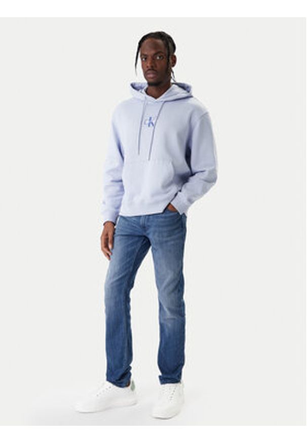 Calvin Klein Jeans Jeansy LV04RE784G Niebieski Skinny Fit. Kolor: niebieski