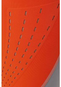 Adidas by Stella McCartney - adidas by Stella McCartney legginsy treningowe HD9109 damskie kolor pomarańczowy wzorzyste. Kolor: pomarańczowy. Materiał: poliester, skóra, dzianina, materiał. Wzór: ażurowy, ze splotem #2