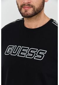 Guess - GUESS Czarna męska bluza z lampasami Arlo, Rozmiar XXL. Kolor: czarny #7