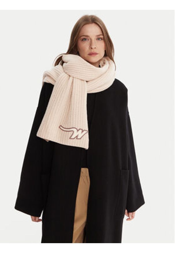 Weekend Max Mara Szalik Bardies 2525746035 Écru. Materiał: wełna