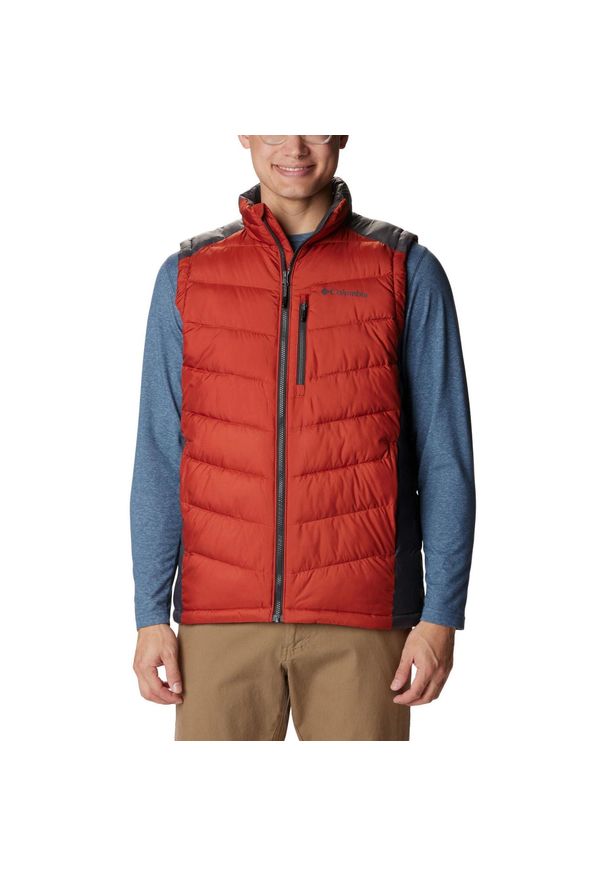 columbia - Kamizelka męska Columbia Labyrinth Loop. Kolor: czerwony, szary, wielokolorowy. Technologia: Omni-Heat (Columbia). Sezon: zima