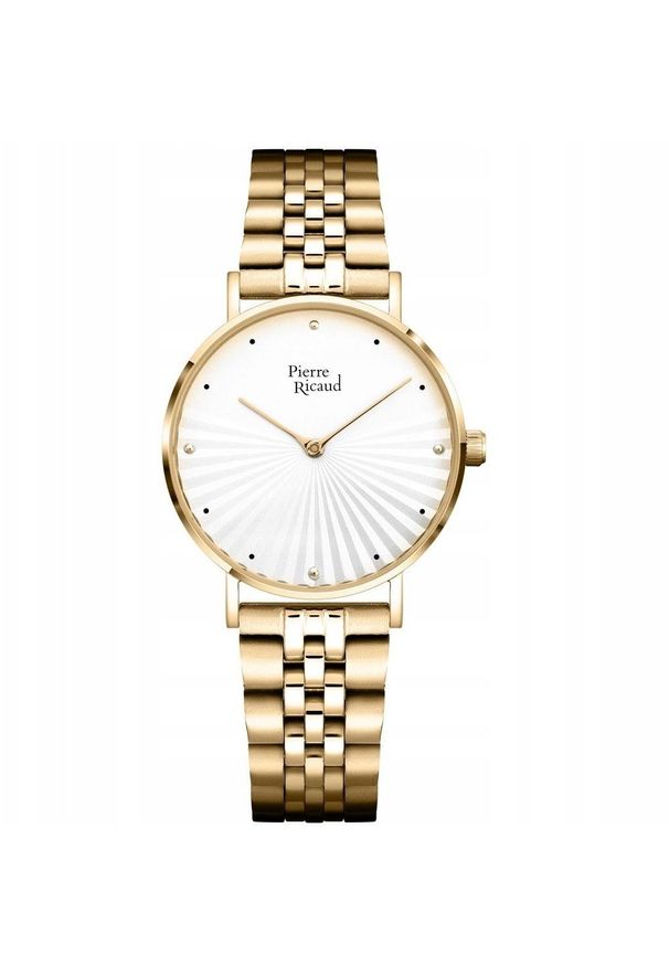 Zegarek damski Pierre Ricaud P22164.1143Q CYRKONIE złoty. Kolor: złoty