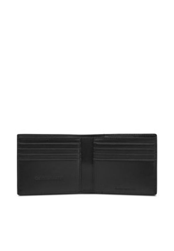 Calvin Klein Jeans Duży Portfel Męski Mono Logo Bifold LV04G1030G Czarny. Kolor: czarny. Materiał: skóra