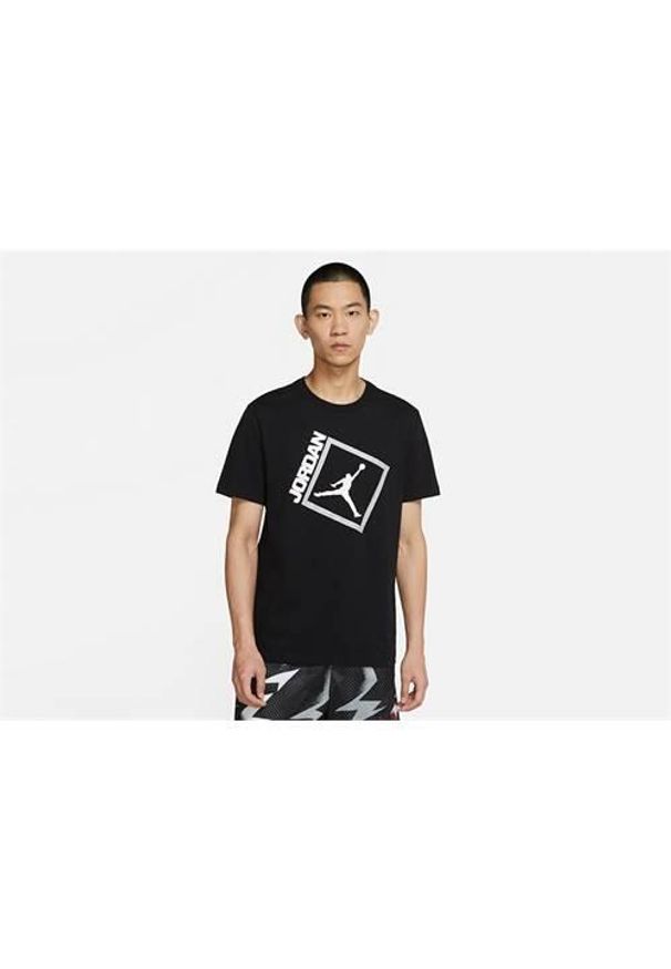 Koszulka sportowa męska Nike Air Jordan Jumpman. Kolor: czarny. Długość rękawa: krótki rękaw. Długość: krótkie. Sport: fitness