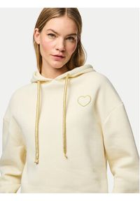 Pieces Bluza Chilli 17121098 Beżowy Regular Fit. Kolor: beżowy. Materiał: bawełna #4