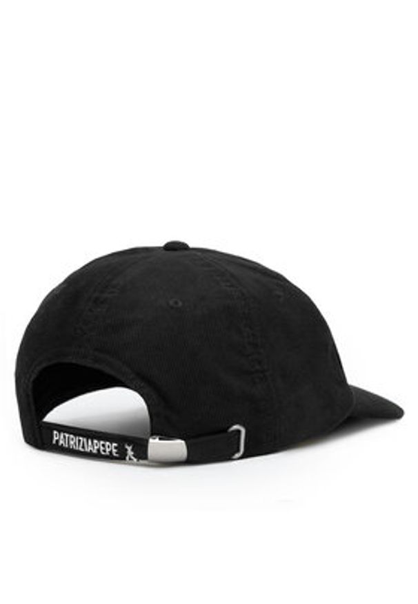 Patrizia Pepe Czapka z daszkiem 8F1651/A476-K103 Czarny. Kolor: czarny. Materiał: bawełna