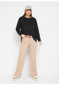 bonprix - Bluza z mieszanki bawełny. Kolor: czarny. Materiał: bawełna #3