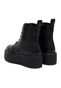 DeeZee Trzewiki 12663-1 -BLACK PU Czarny. Kolor: czarny. Materiał: syntetyk, materiał #2