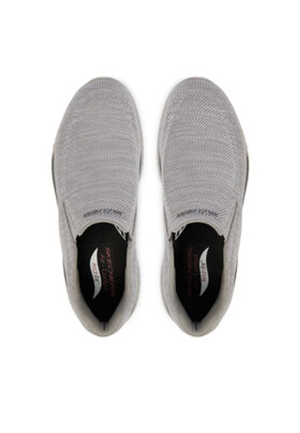 skechers - Skechers Sneakersy Arch Fit Crosser Slip-On Sports 205345/GRY Szary. Zapięcie: bez zapięcia. Kolor: szary. Materiał: materiał