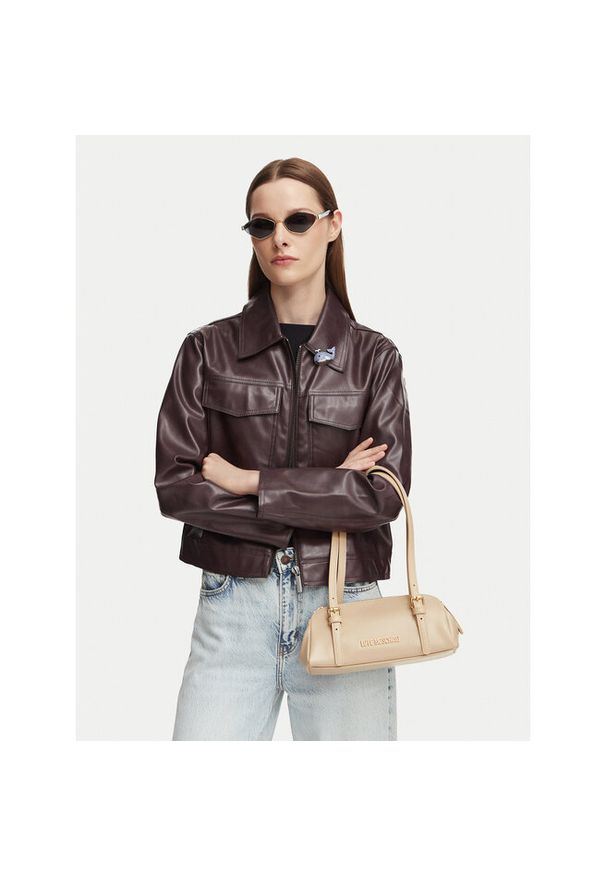 Love Moschino - Torebka LOVE MOSCHINO. Kolor: beżowy