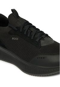 BOSS Sneakersy Mono 50523113 Czarny. Kolor: czarny. Materiał: materiał #5