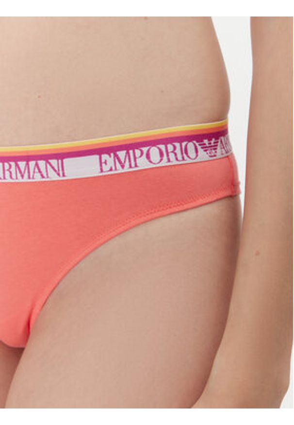 Emporio Armani Underwear Komplet 2 par fig brazylijskich EW000404 AF10883 M4008 Różowy. Kolor: różowy. Materiał: bawełna
