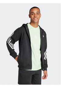 Adidas - adidas Bluza Future Icons 3-Stripes IR9159 Czarny Regular Fit. Kolor: czarny. Materiał: syntetyk