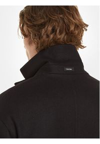 Calvin Klein Płaszcz wełniany K10K111745 Czarny Regular Fit. Kolor: czarny. Materiał: wełna #2