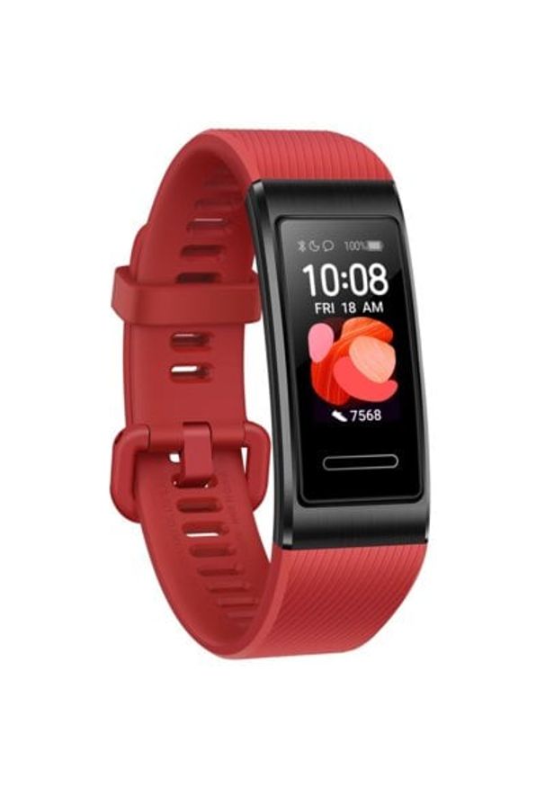 Smartband HUAWEI Band 4 Pro Czerwony. Rodzaj zegarka: cyfrowe. Kolor: czerwony