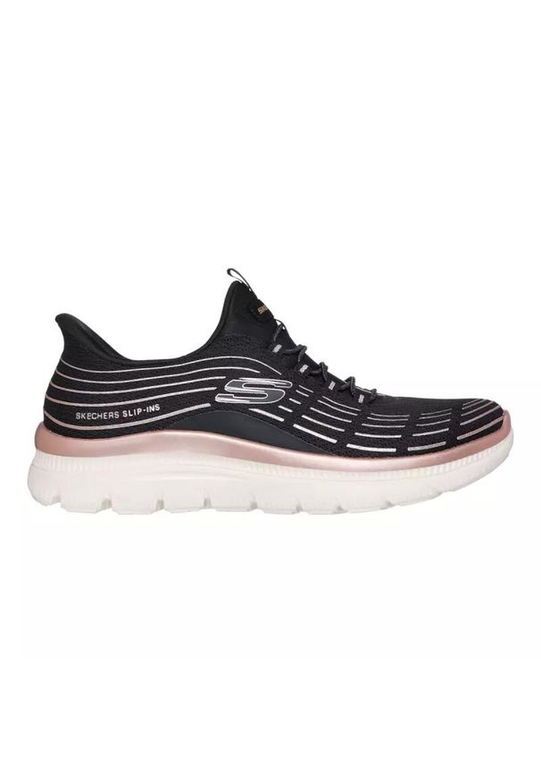 skechers - Baskets Femme SUMMITS PLUS - SOFT LUSTER Noir Skechers. Kolor: czarny