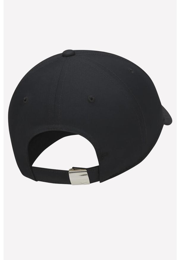 Czapka z daszkiem Nike Dri-Fit Club Unstructured Metal Swoosh. Kolor: czarny. Styl: sportowy